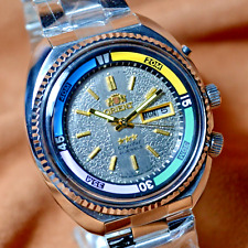 Relógio de pulso japonês automático Orient KING DIVER KD mostrador prata 21 joias comprar usado  Enviando para Brazil