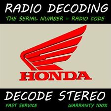 Honda radio codes for sale  USA