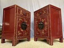 Pair chinese red for sale  CHESHAM