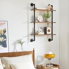 3-Tier Shelves Industrial Pipe Wall Mount 20 x 60 cm RF-TM003 YMYNY for sale  Shipping to South Africa