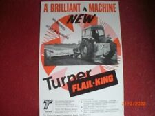 Old turner facsimilé-king mower leaflet for sale  Shipping to United Kingdom