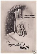 Pubblicita 1943 impermeabili usato  Biella