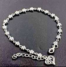 Heart flowers anklet for sale  CHATHAM