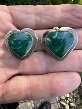 silver heart clip earrings for sale  Hollywood