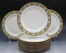 Antiguo conjunto de 10 platos de porcelana francesa Jean Pouyat Limoges florales, usado segunda mano  Embacar hacia Argentina