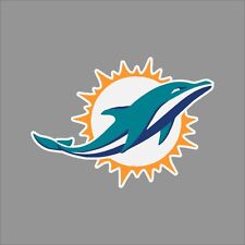 Miami Dolphins #2 NFL Team Logo Vinyl Decal Sticker Car Window Wall Cornhole for sale  Shipping to South Africa