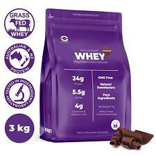 3KG - ISOLADO/CONCENTRADO DE PROTEÍNA DE SORO DE LEITE - CHOCOLATE ALIMENTADO COM CAPIM AUSTRALIANO, usado comprar usado  Enviando para Brazil