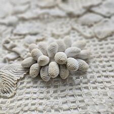 Antiguo Vintage Crochet Encaje Doily Uvas Tocón Hoja de Trabajo Alfombrilla de Mesa Hecho a Mano segunda mano  Embacar hacia Argentina