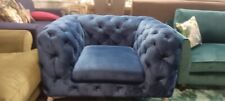 Blue chesterfield button for sale  MANCHESTER