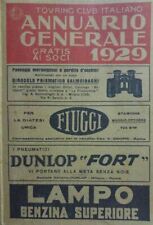 club annuario touring 1929 usato  Mondragone