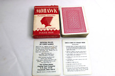 Vintage MOHAWK Plastic-Coated Poker Size Red Playing Cards Complete #2112, used for sale  Shipping to South Africa
