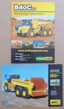 2 X BELL B40C ARTICULATED 6X6 EJECTOR AND DUMP TRUCK SALES BROCHURES 2000/1, used for sale  UK