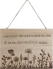 Holzschild spruch zuhause gebraucht kaufen  Falkensee