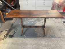 Vintage Antique Style Brown Wooden Drop Leaf Coffee Table - Claw Feet & Castors for sale  Shipping to South Africa