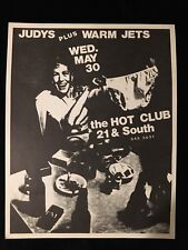 FLYER DE CONCERTO ORIGINAL-JUDYS-WARM JETS-Philly-década de 1980 comprar usado  Enviando para Brazil
