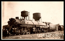 Locomotiva RPPC Baldwin 2-8-8-4 Yellowstone Glendive Mont 1920's Worlds Largest comprar usado  Enviando para Brazil