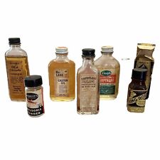 Used, ANTIQUE LOT 6 OLD MEDICINE BOTTLES SOME UNOPENED LABLE TOPS BOX 1930’s for sale  Shipping to South Africa