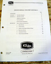 Kirby service manual for sale  Ogden