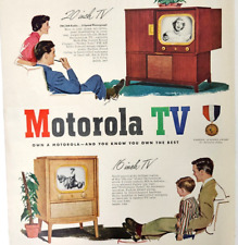 Modelos de TV publicitária vintage da década de 1950 Motorola Television 20F1 17K3 comprar usado  Enviando para Brazil
