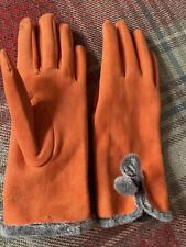 Ladies orange gloves for sale  TAUNTON