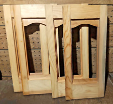 Quatro portas de armário de madeira de pinho maciça inacabadas recuperadas 7" X 16" comprar usado  Enviando para Brazil