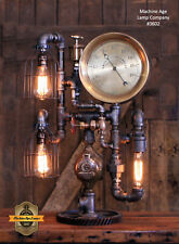 Steampunk Lamp Industrial Machine Age Steam Gauge W.M. Bros Boiler Mineapolis  tweedehands  verschepen naar Netherlands