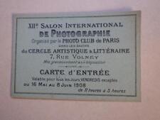 1908.carte entrée salon d'occasion  Saint-Brieuc