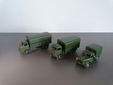 dinky military trucks. die cast metal. vintage models. three trucks, used for sale  UK