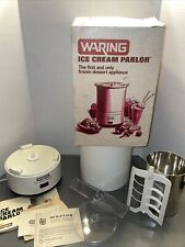 Waring Ice Cream Parlor Machine CF520-1 White Frozen Dessert Maker Vtg NEW OPEN for sale  Shipping to South Africa