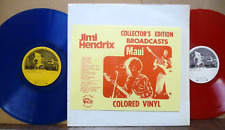 JIMI HENDRIX Broadcasts / Maui 2-LP Vinilo Color Azul y Rojo Hawaii 1971 ¡COMO NUEVO-! segunda mano  Embacar hacia Argentina