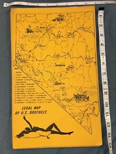 Mapa de Colección de Burdeles de Estados Unidos Las Vegas Nevada Mustang Lucky Strike Chicken Ranch segunda mano  Embacar hacia Argentina