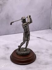Pewter figurine golfing for sale  DARWEN