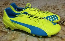 PUMA evoSpeed 1.4 Yellow Atomic Blue FG Soccer Cleats NEW Mens Sz 8.5 9.5 for sale  Shipping to South Africa