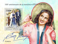 Estampillas de personas famosas de Eva Perón Juan de Togo 2019 montadas sin montar o nunca montada 1 V S/S segunda mano  Embacar hacia Argentina
