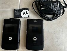 Dois celulares Motorola V3xx RAZR AT&T muito bom estado preto, usado comprar usado  Enviando para Brazil