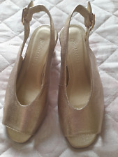 Ladies gold shoes for sale  LLANTWIT MAJOR