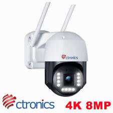 Ctronics 4K 8MP kamera monitorująca zewnętrzna, kamera IP PTZ WiFi - kolorowy noktowizor na sprzedaż  Wysyłka do Poland
