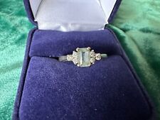 Aquamarine diamond ring for sale  PENICUIK