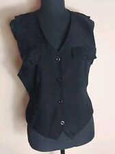 Womens black vest for sale  Shipping to Ireland