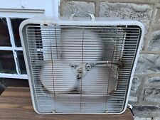 22x22" Vintage Industrial Window Fan Exhaust 2 Speed Works AS IS USA Made for sale  Shipping to South Africa