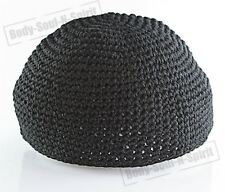 Black knitted kippah for sale  Shipping to Ireland