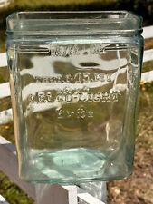 Vintage Antique 1920s Delco-Light Exide Aqua Glass Battery Jar for sale  Shipping to South Africa