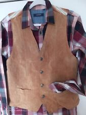 Men suede waistcoat for sale  UK