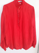 Chemise rouge brodée d'occasion  Nice-