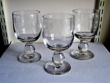 Three engraved glass for sale  TORQUAY