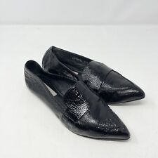 AGL Pointed-Toe Patent Leather Loafer Flats Soft Pointy Sz 38.5 8 Rei for sale  Shipping to South Africa