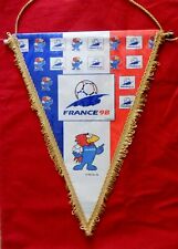 FANION XXL FOOTBALL WORLD CUP FRANCE 98 MASCOTTE FOOTIX Produit officiel d'occasion  Saint-Raphaël