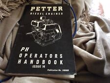 Petter operators maual for sale  RUGBY