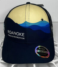 NEW BOCO Gear Roanoke VA Parks And Recreation Mesh Snapback Trucker Hat Cap Navy for sale  Douglasville