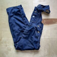 Vintage Lee Union Made Worker Blue Denim Bibs Overalls USA Made 30x27, used for sale  Shipping to South Africa